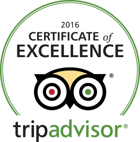 Trip Advisor 2016 Certificate of Excellence Glasgow